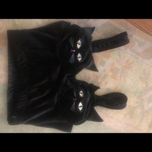 Black kitty cat bustier style Halloween too